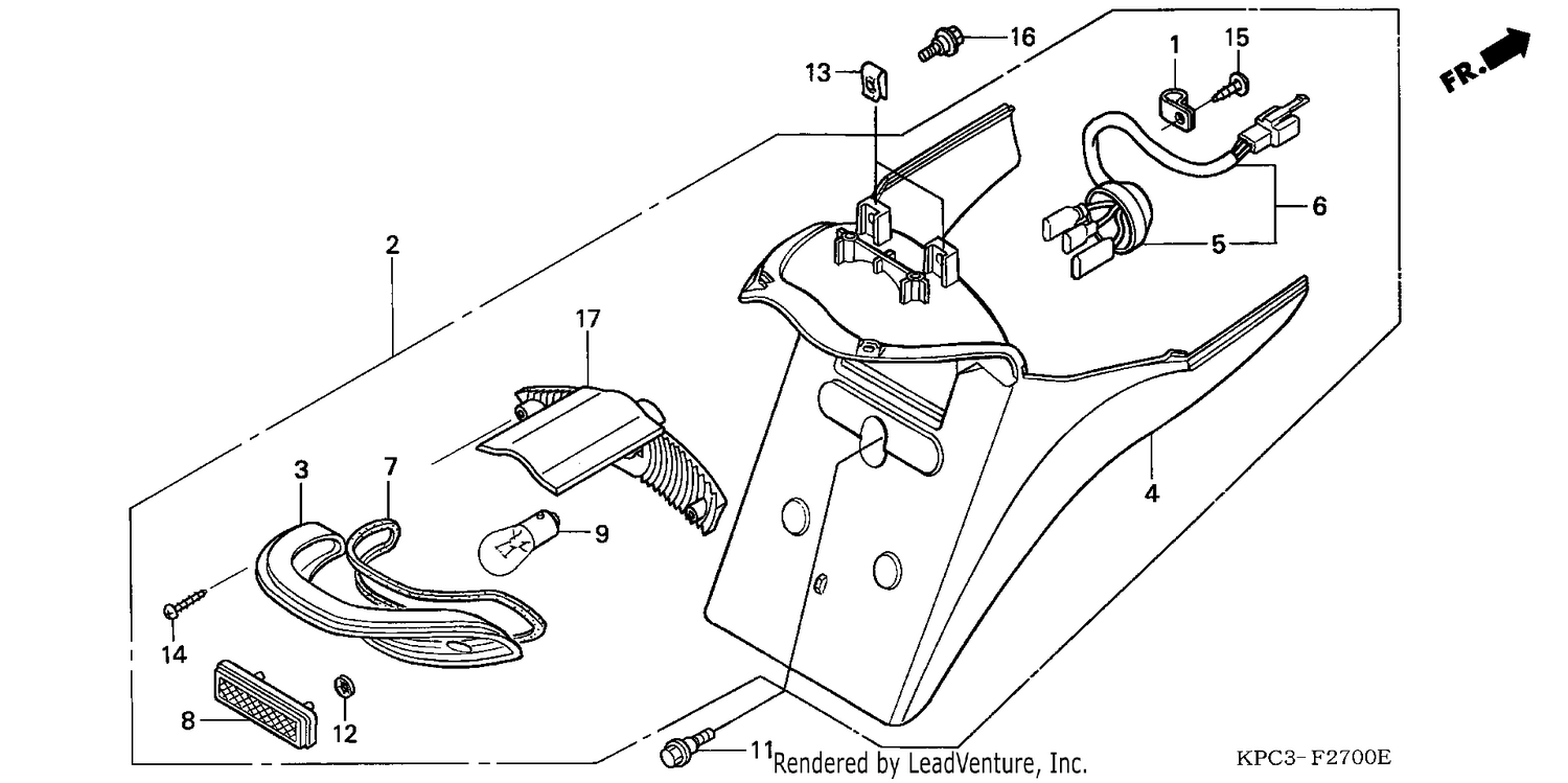 TAILLIGHT (XL125V1/2/3/4/5/6)