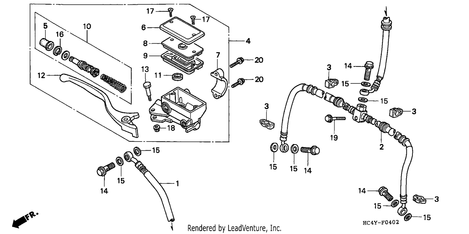 FR. BRAKE MASTER CYLINDER