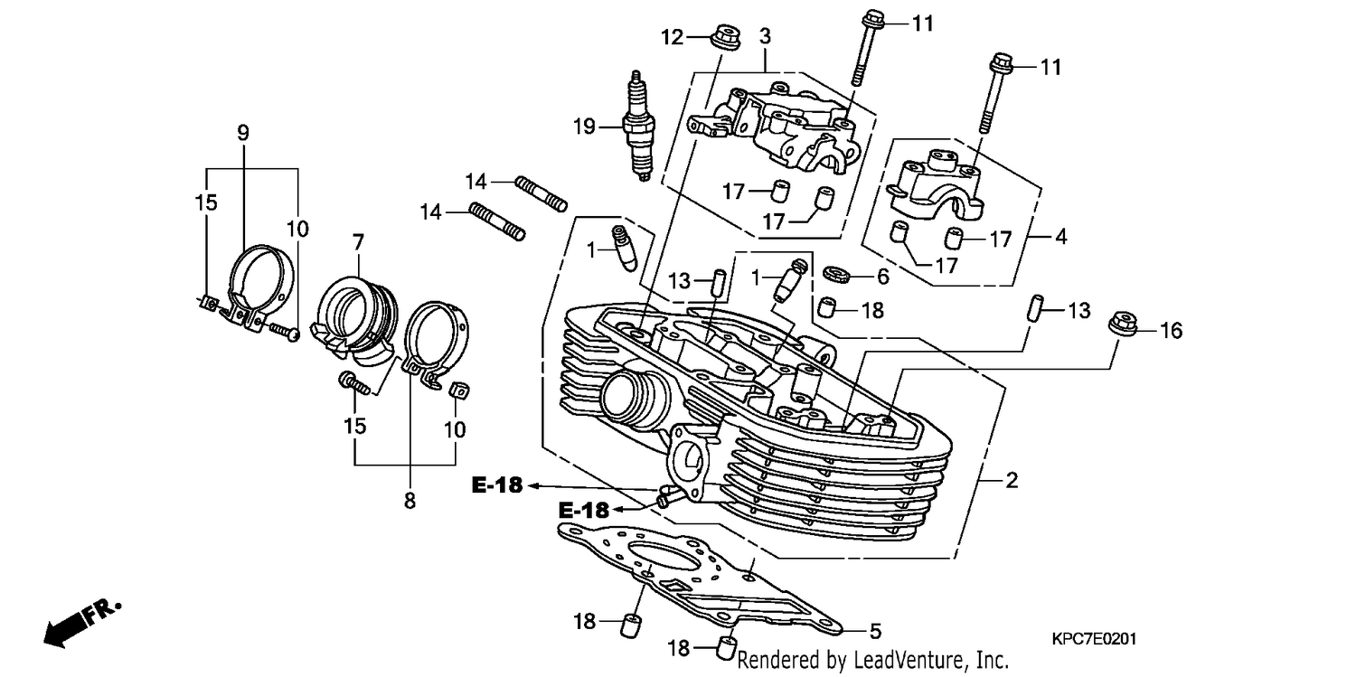 REAR CYLINDER HEAD