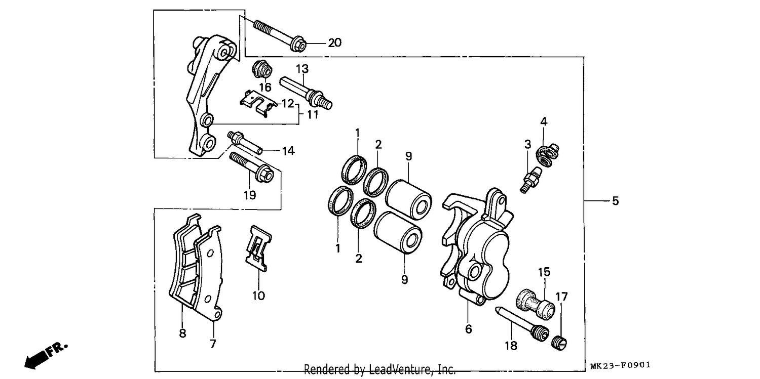 FRONT BRAKE CALIPER