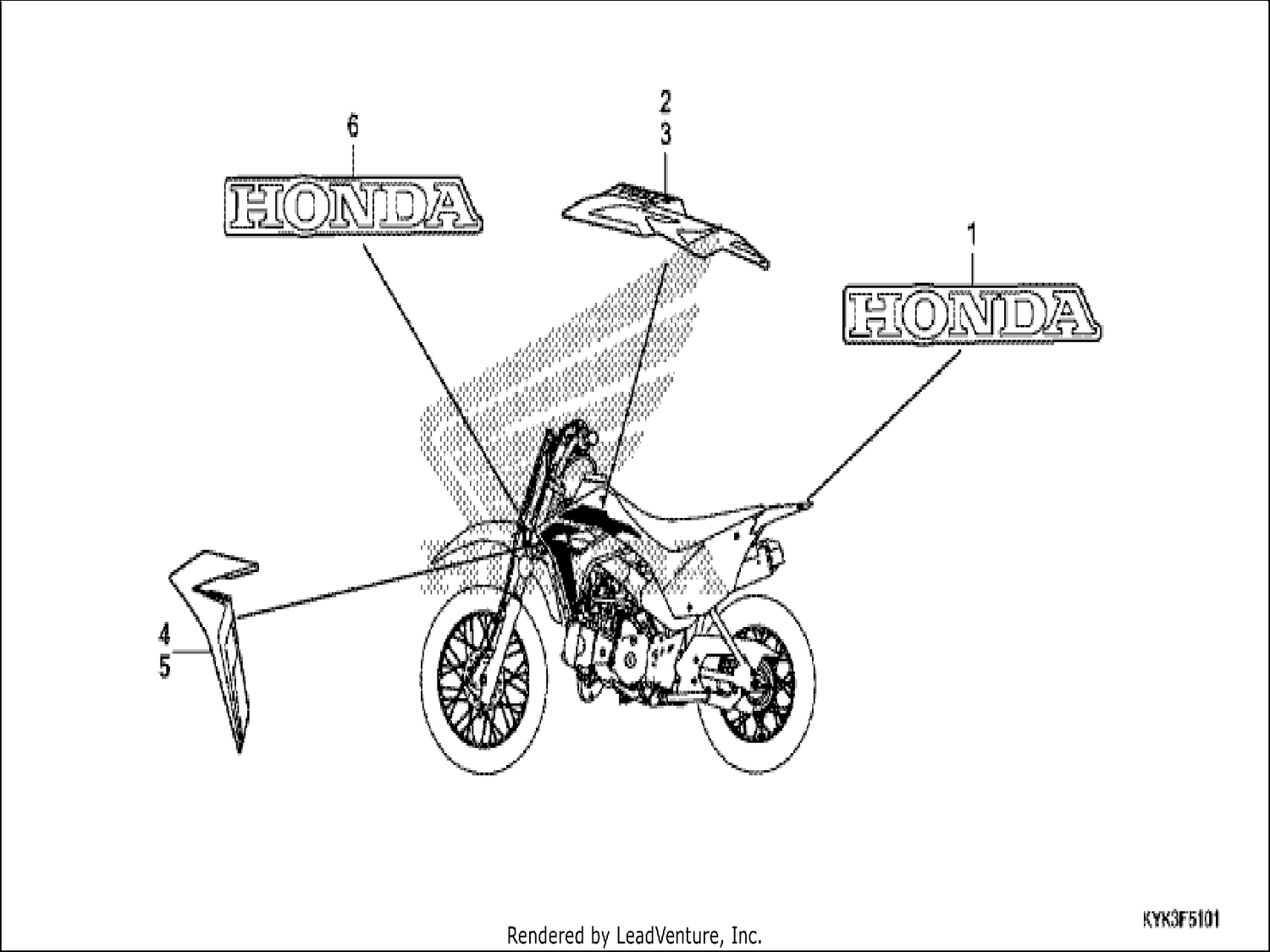  1 STRIPE/MARK (CRF110FK)