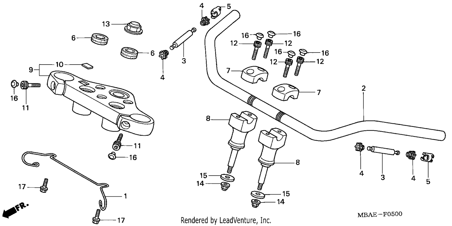 HANDLE PIPE/TOP BRIDGE