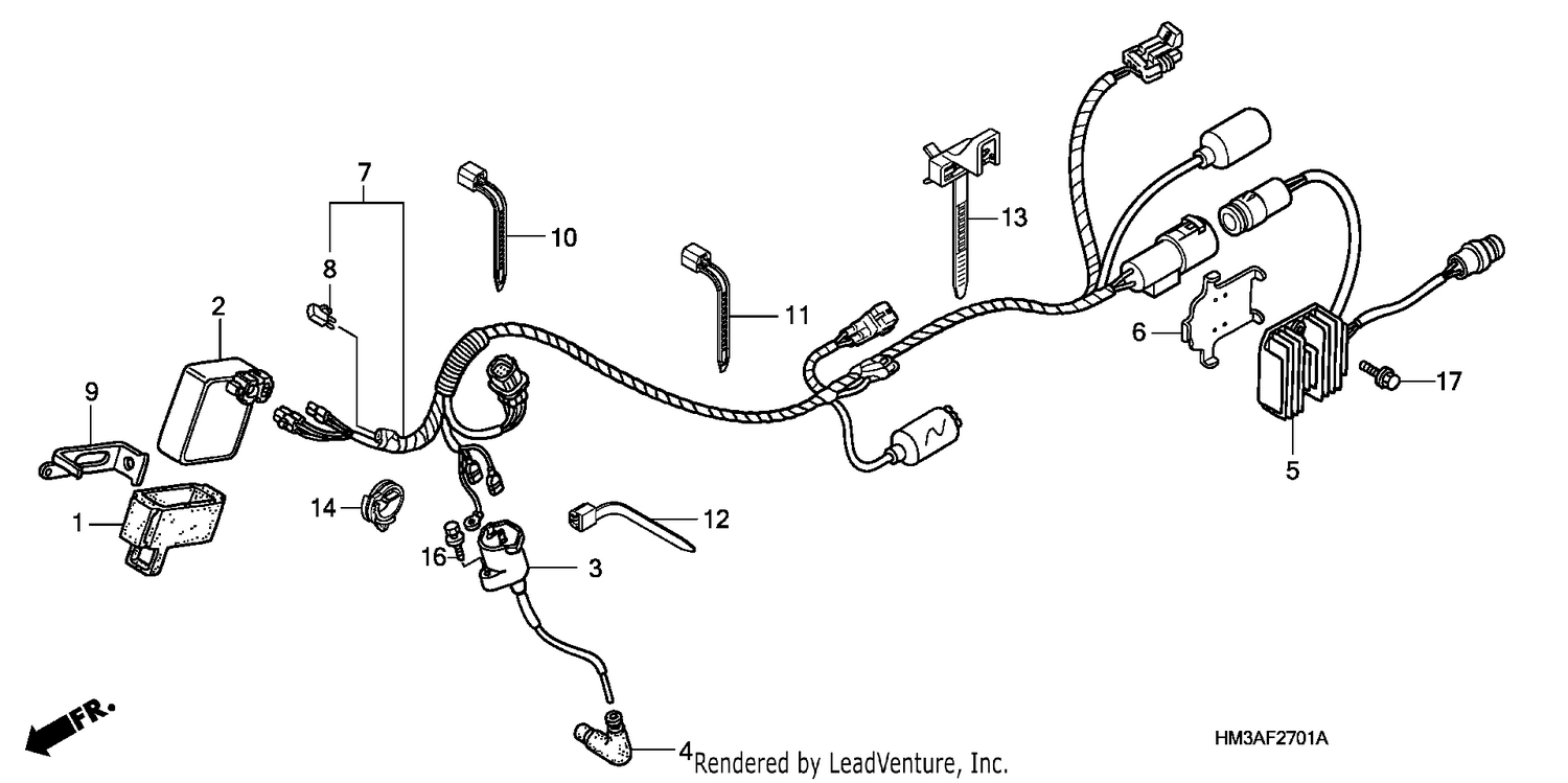 WIRE HARNESS (TRX300EX'07,'08)