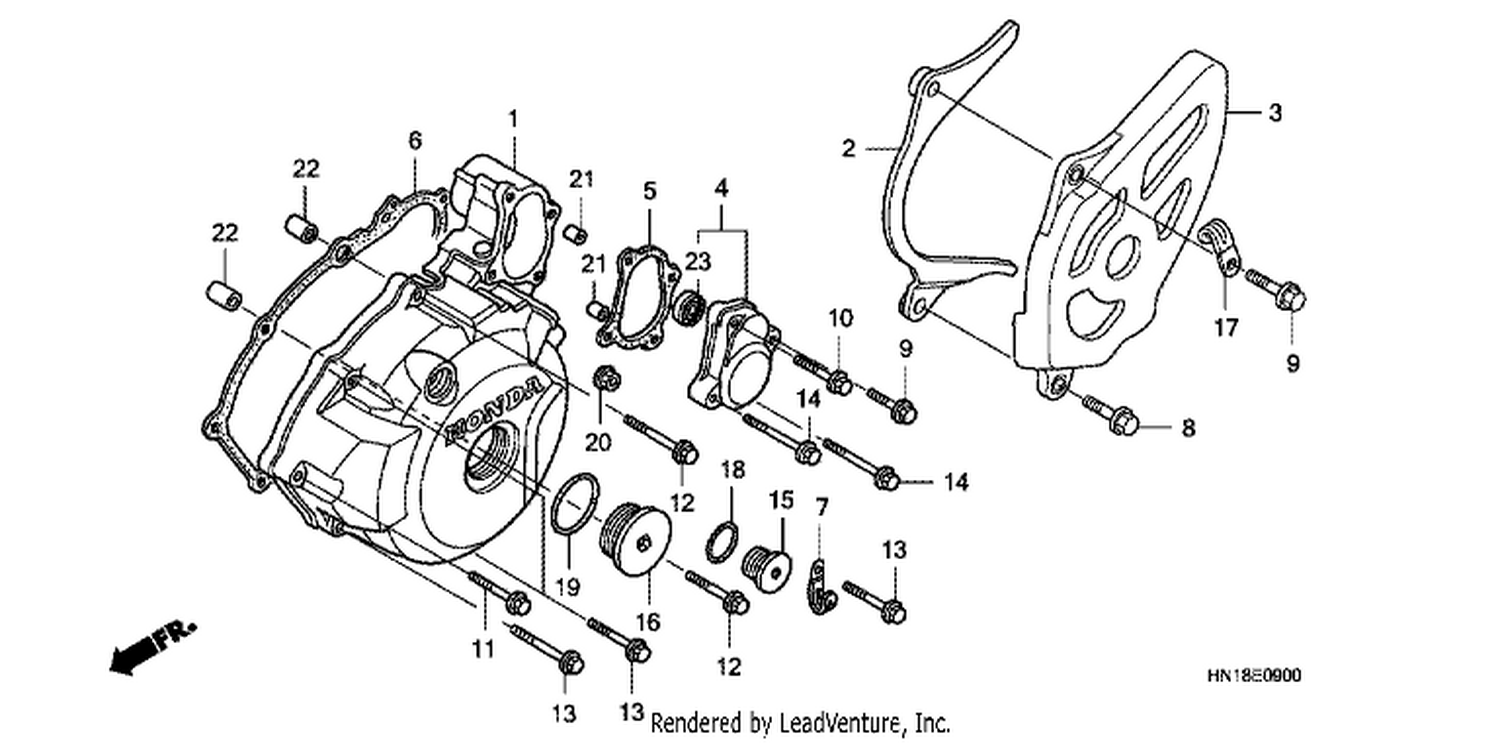  LEFT CRANKCASE COVER