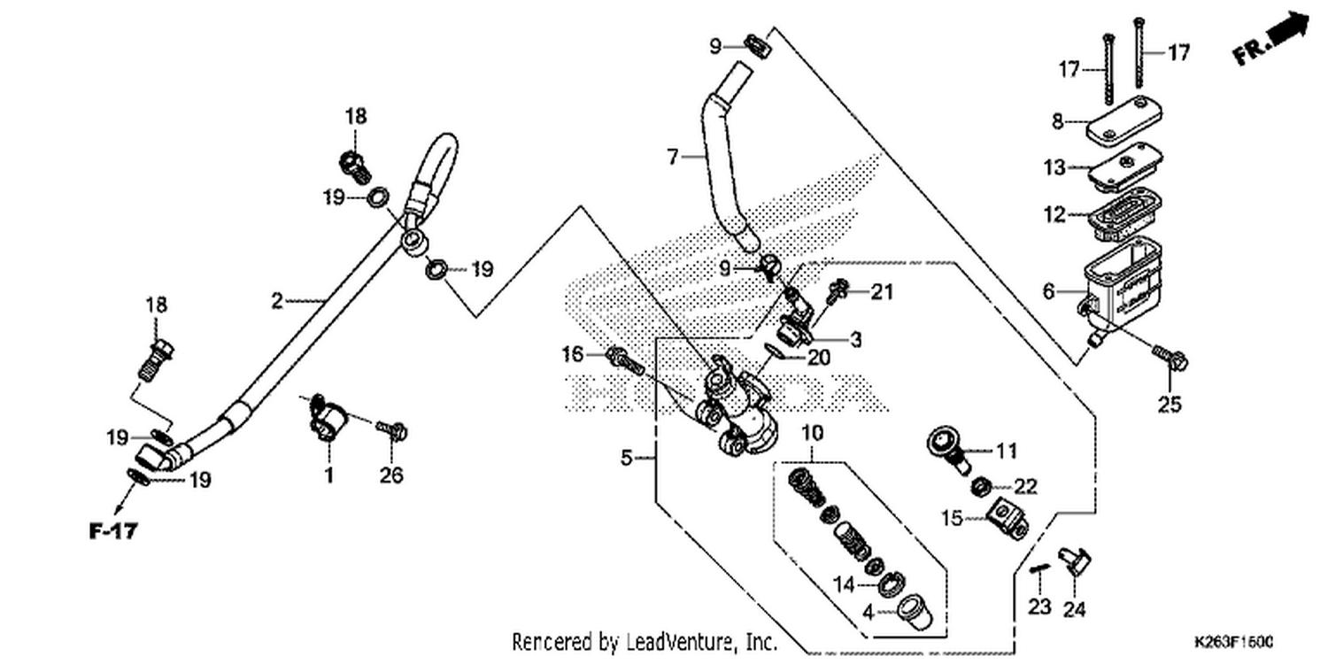  REAR BRAKE MASTER CYLI NDER