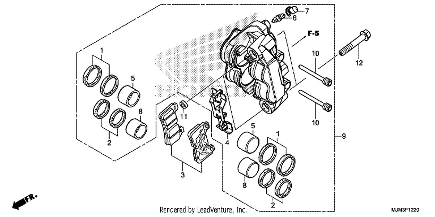  20 LEFT FRONT BRAKE CALIPER
