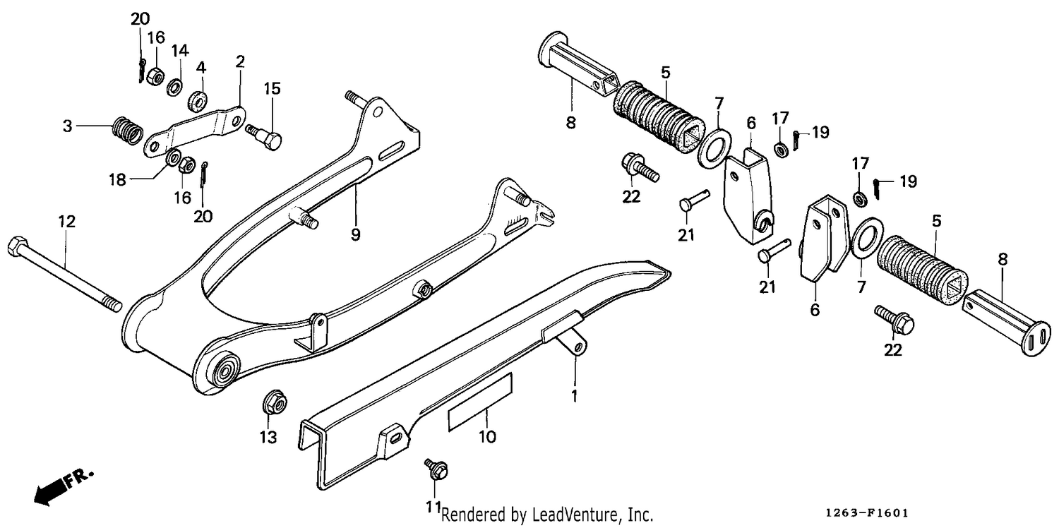 REAR FORK/CHAIN CASE (ST50J/K/L/ST70L)