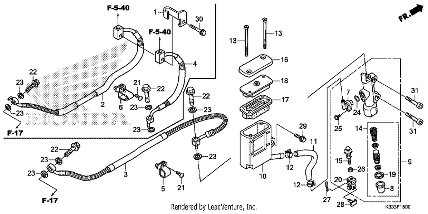  REAR BRAKE MASTER CYLI NDER