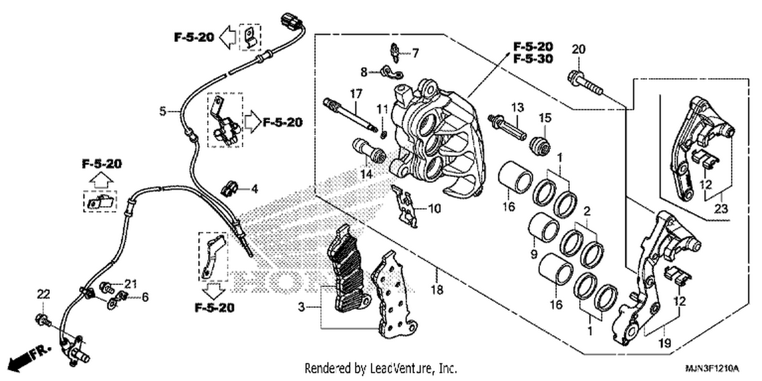  10 RI GHT FRONT BRAKE CALI PER