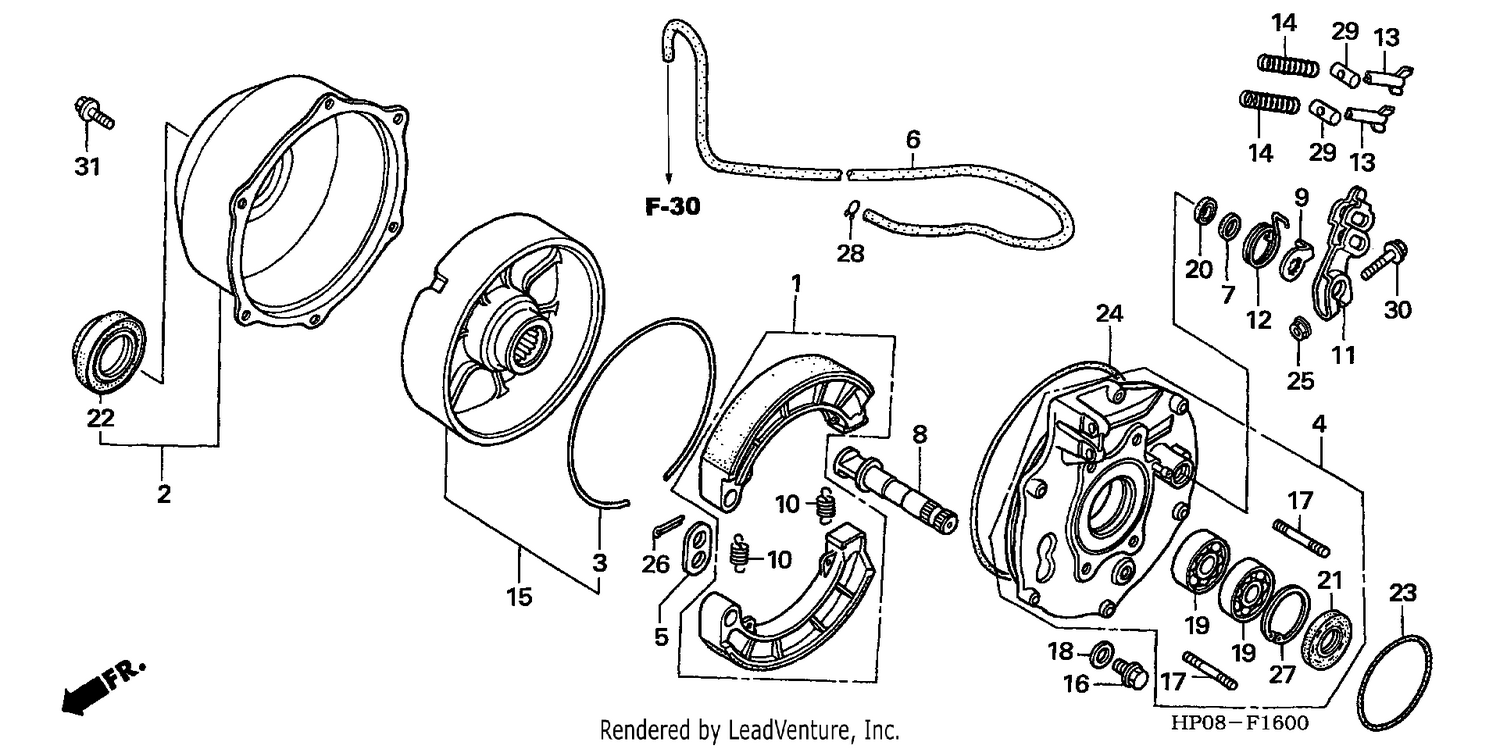 REAR BRAKE PANEL