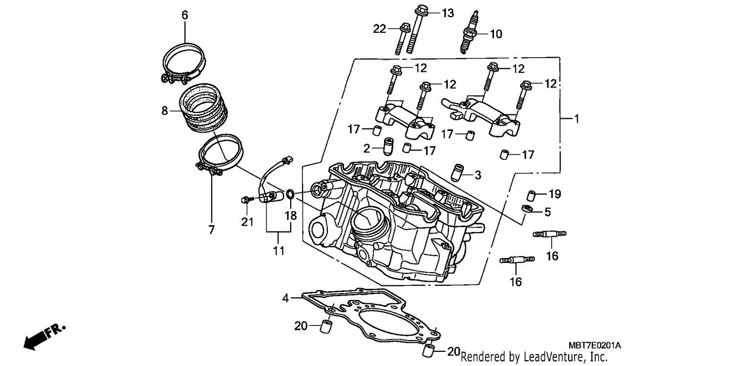 REAR CYLINDER HEAD