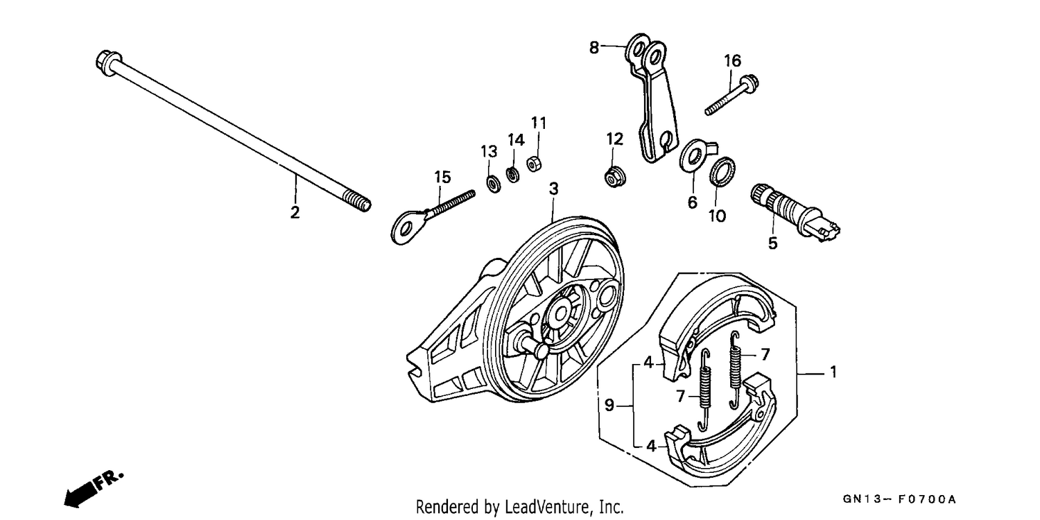 REAR BRAKE PANEL