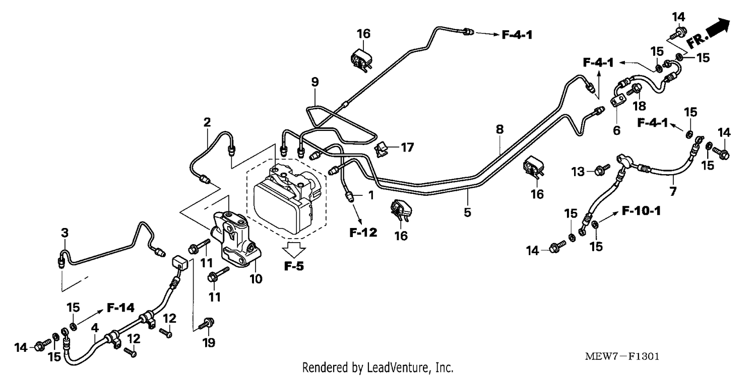 BRAKE LINES/PCV. (ABS)