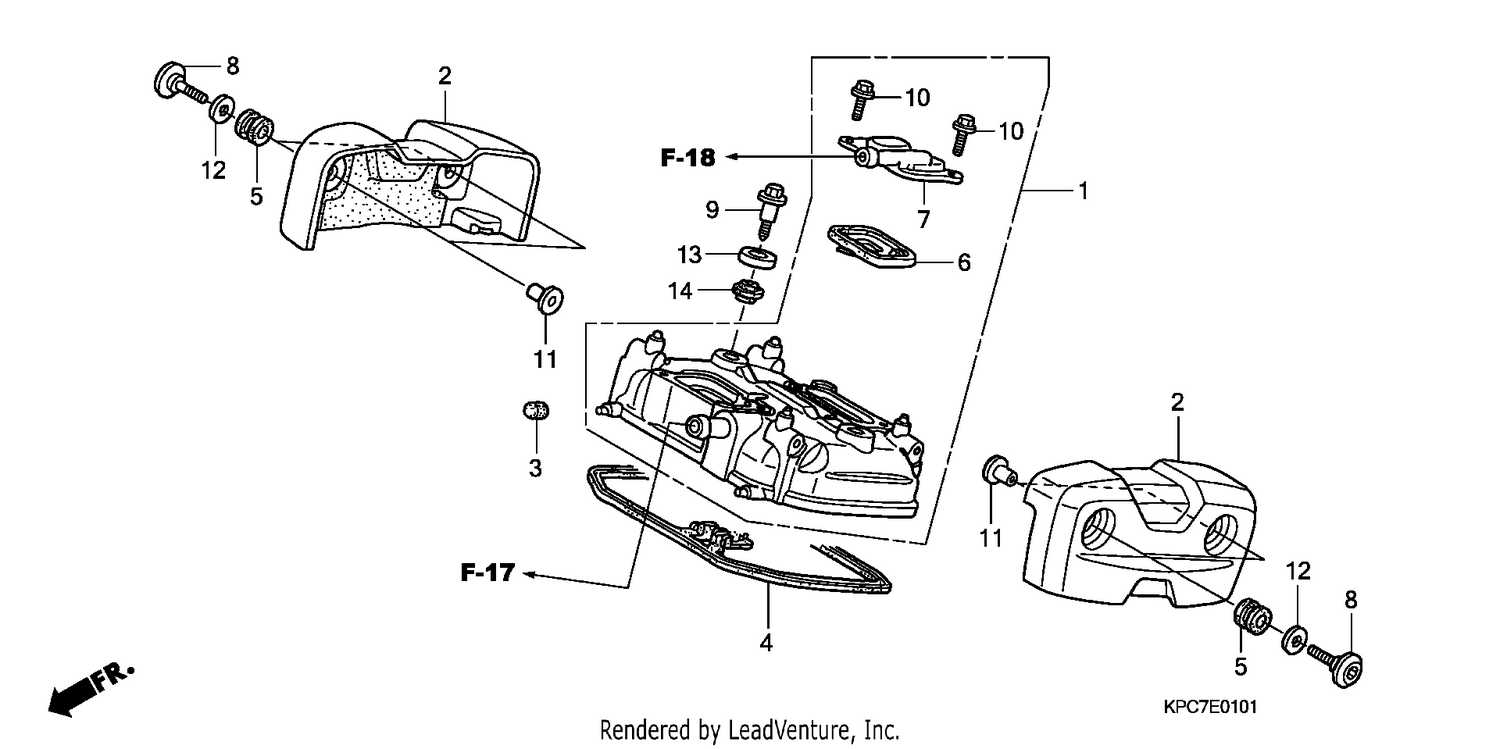 REAR CYLINDER HEAD COVER