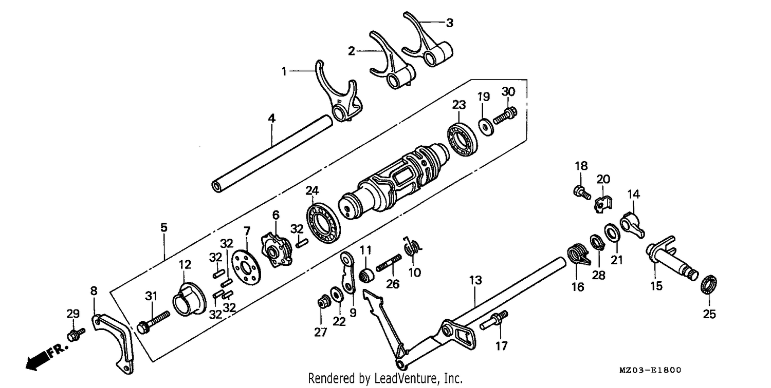 SHIFT DRUM/SHIFT FORK