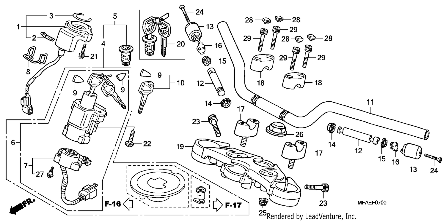 HANDLE PIPE/TOP BRIDGE