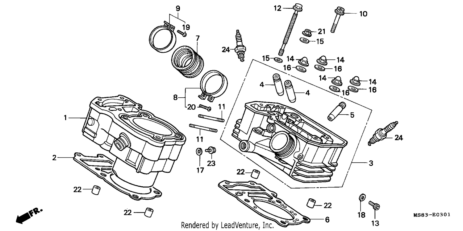 CYLINDER/CYLINDER HEAD (REAR)