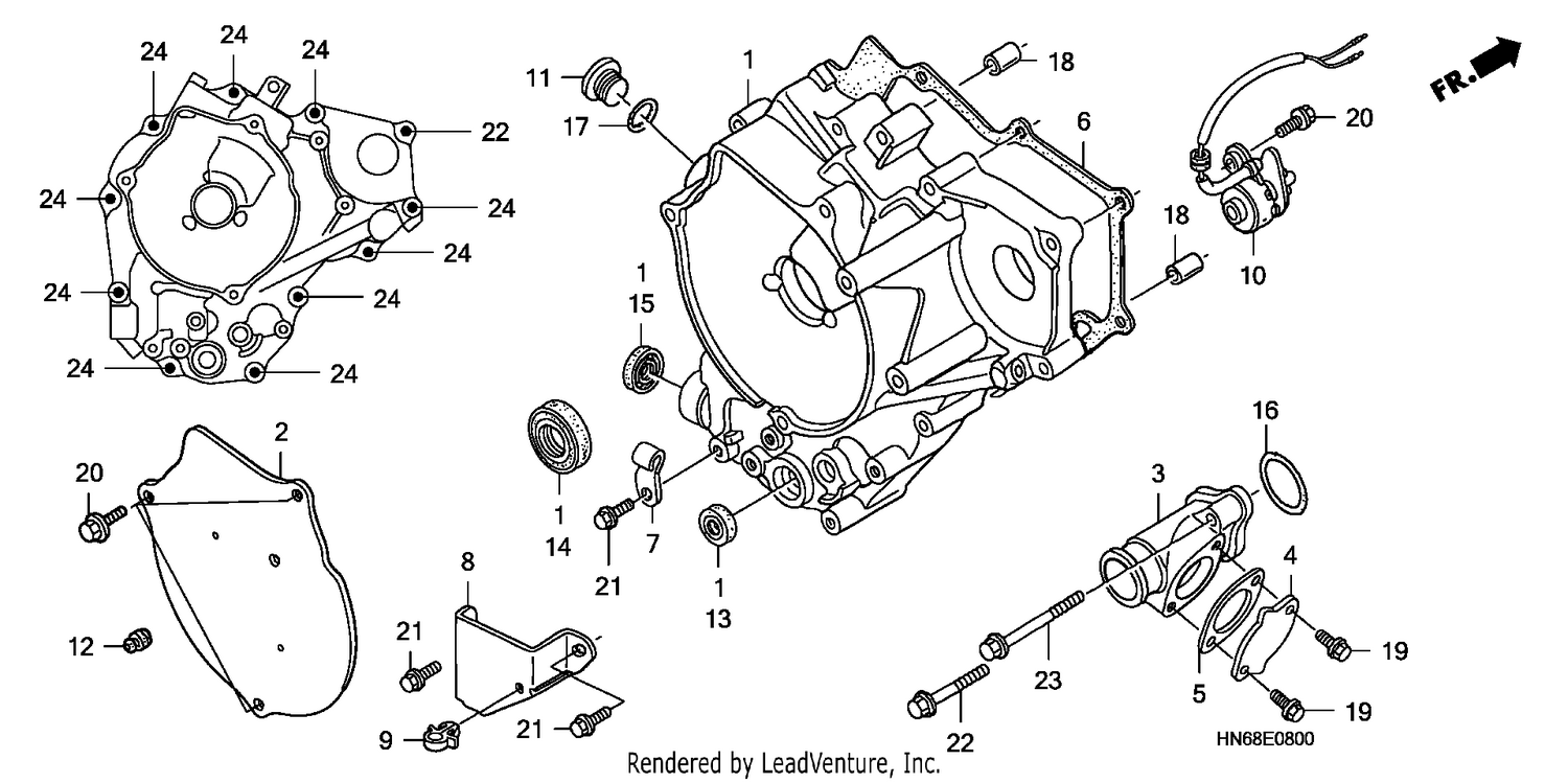 REAR CRANKCASE COVER