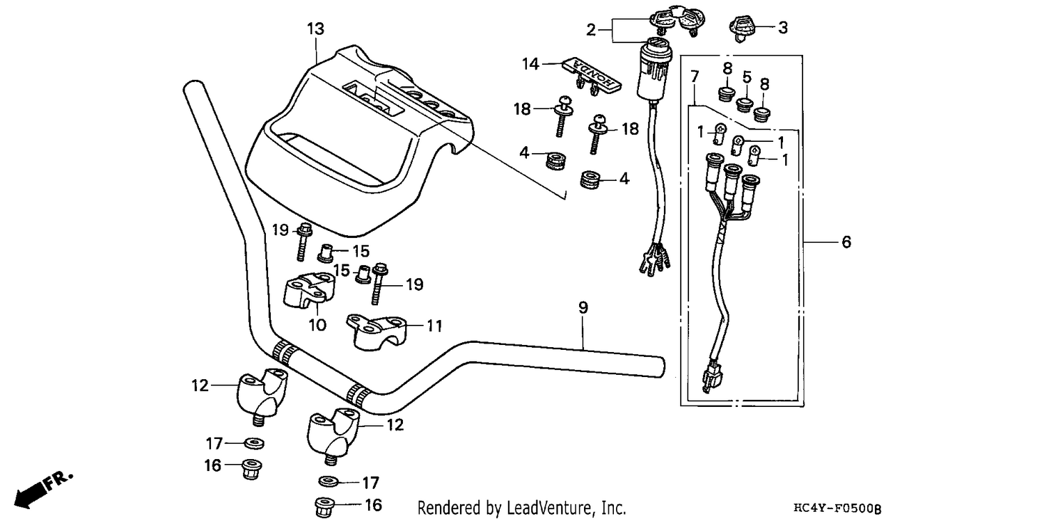 HANDLE PIPE/KEY SET
