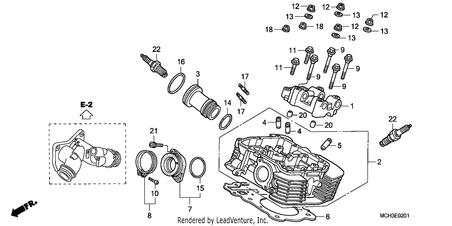 REAR CYLINDER HEAD
