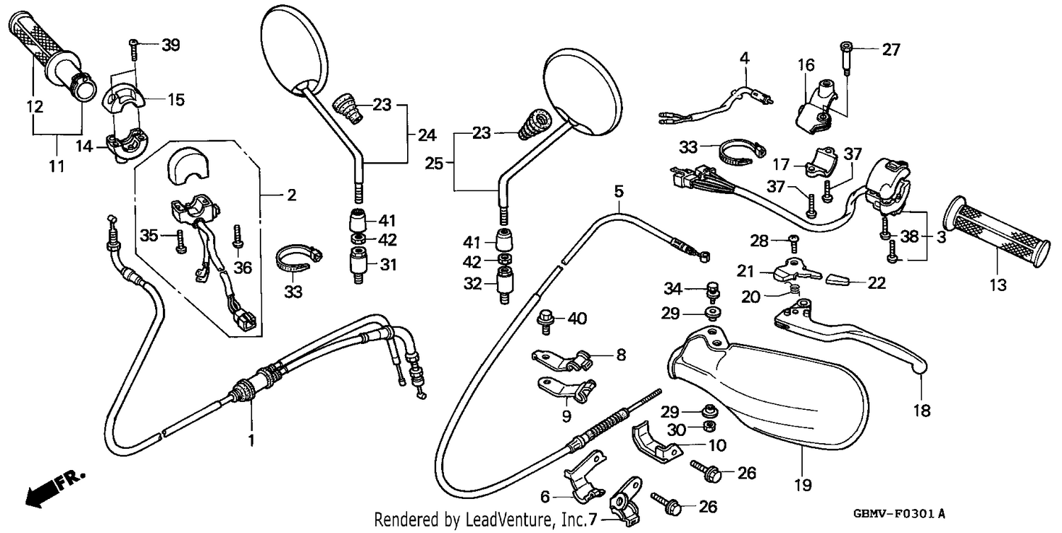 HANDLE LEVER/SWITCH/CABLE (2)