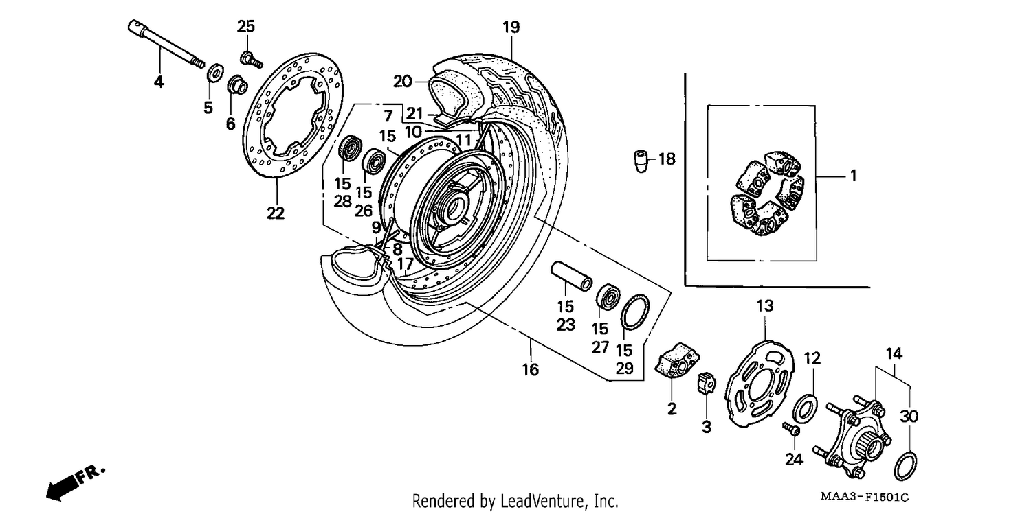 REAR WHEEL (VT1100C2)