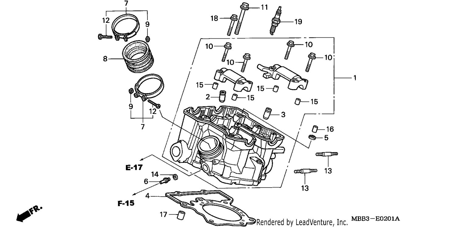 CYLINDER HEAD (REAR)