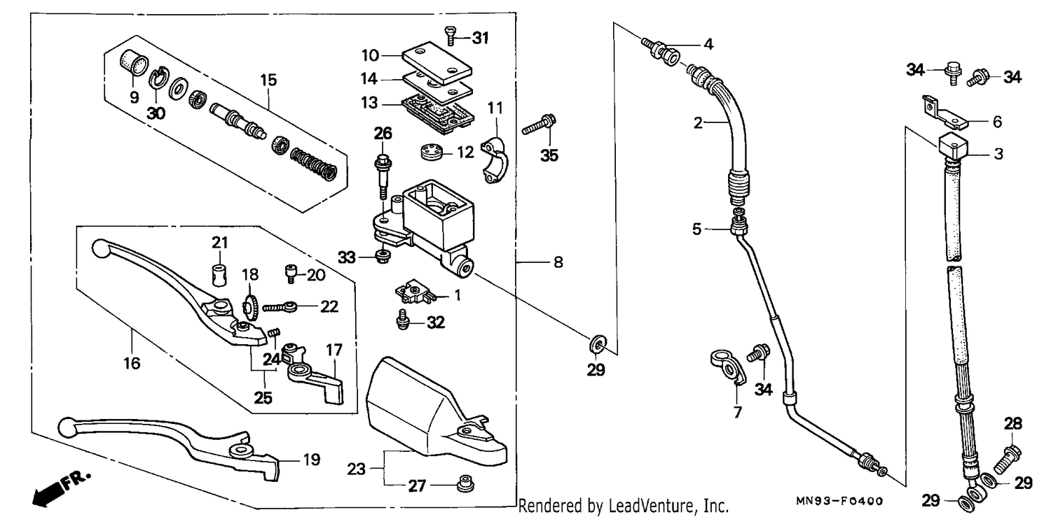 FR. BRAKE MASTER CYLINDER