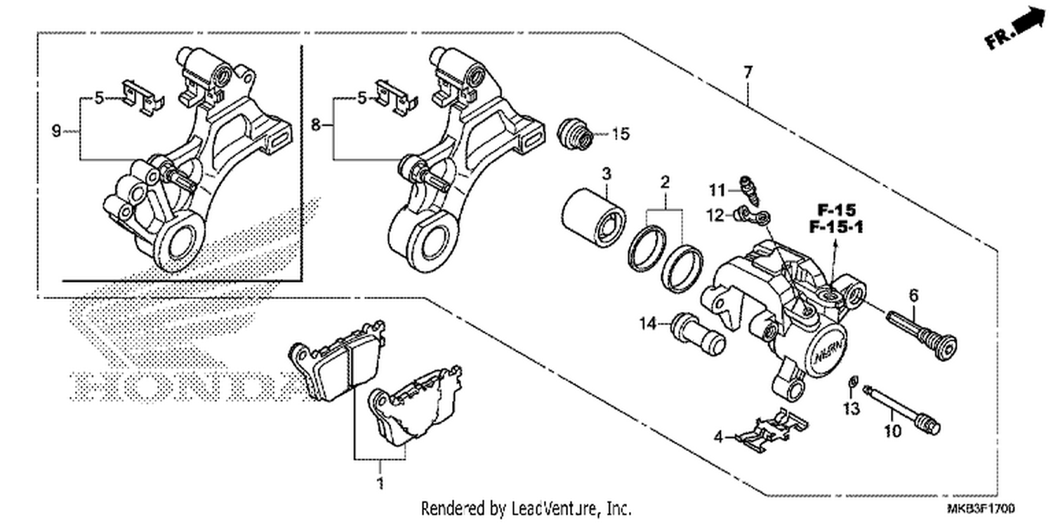  REAR BRAKE CALI PER