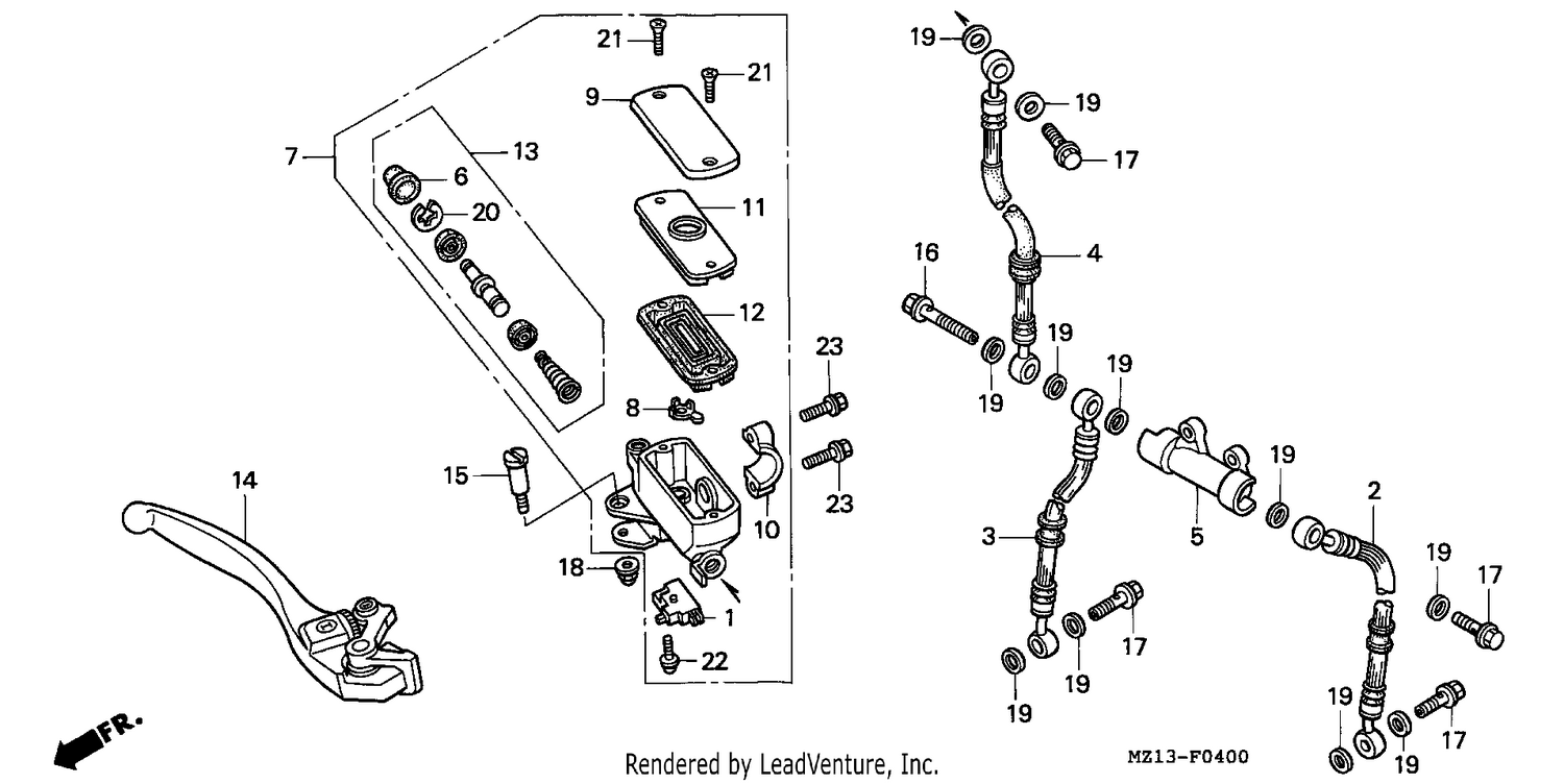 FR. BRAKE MASTER CYLINDER