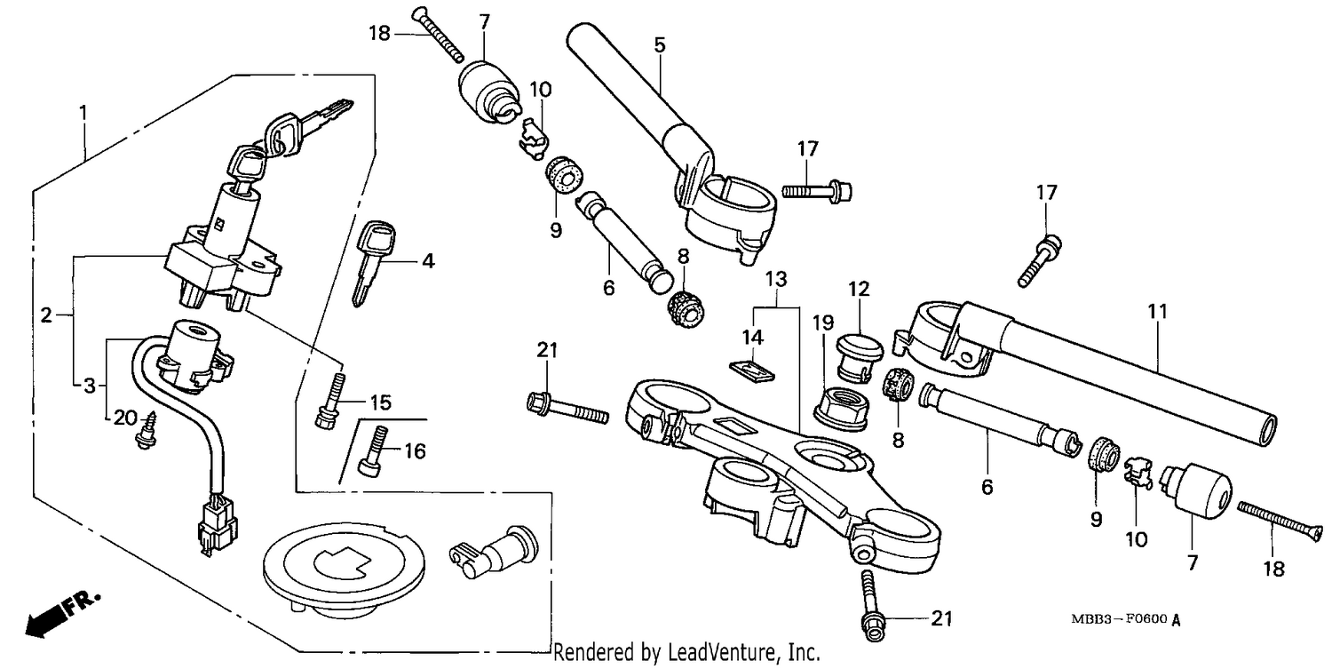 HANDLE PIPE/TOP BRIDGE (V/W/X/Y)