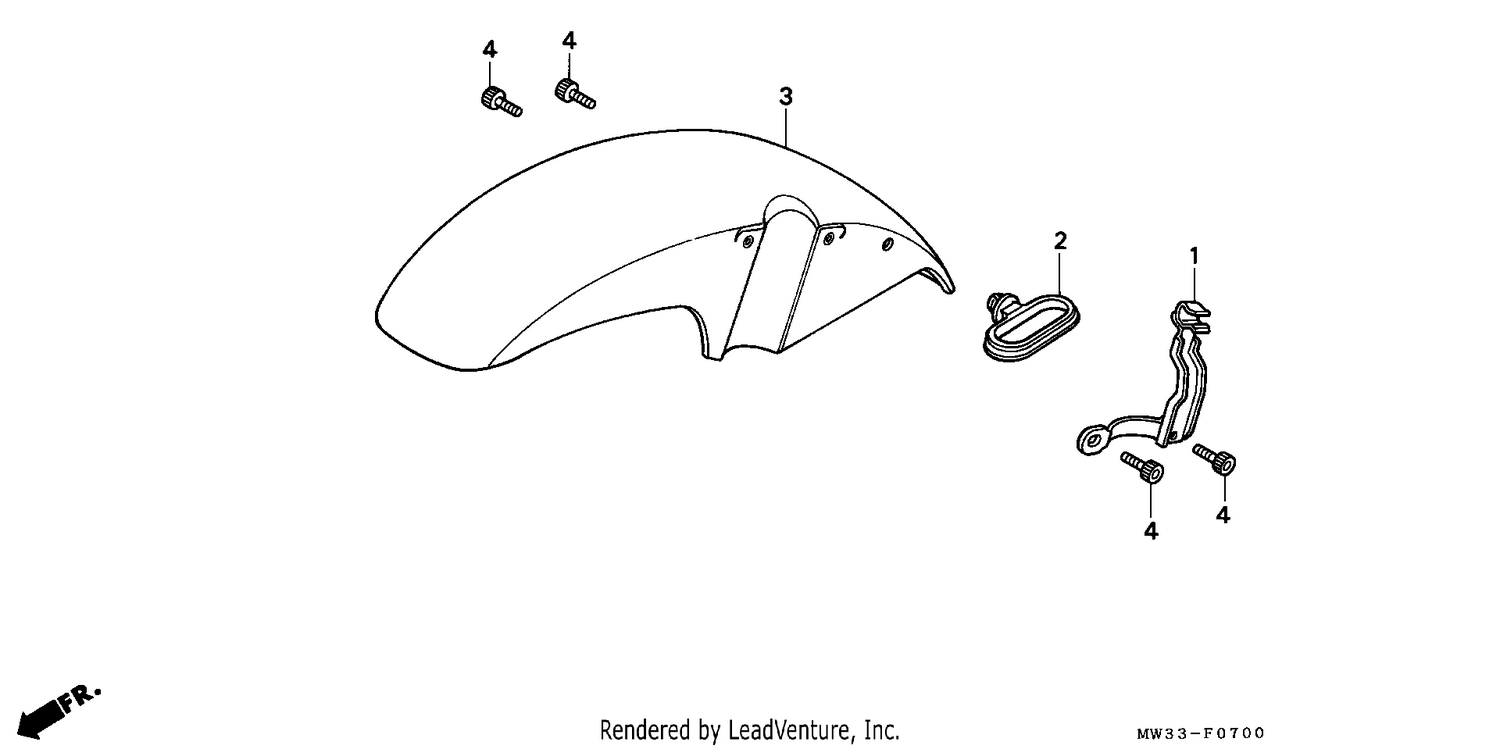 FRONT FENDER (CB750)