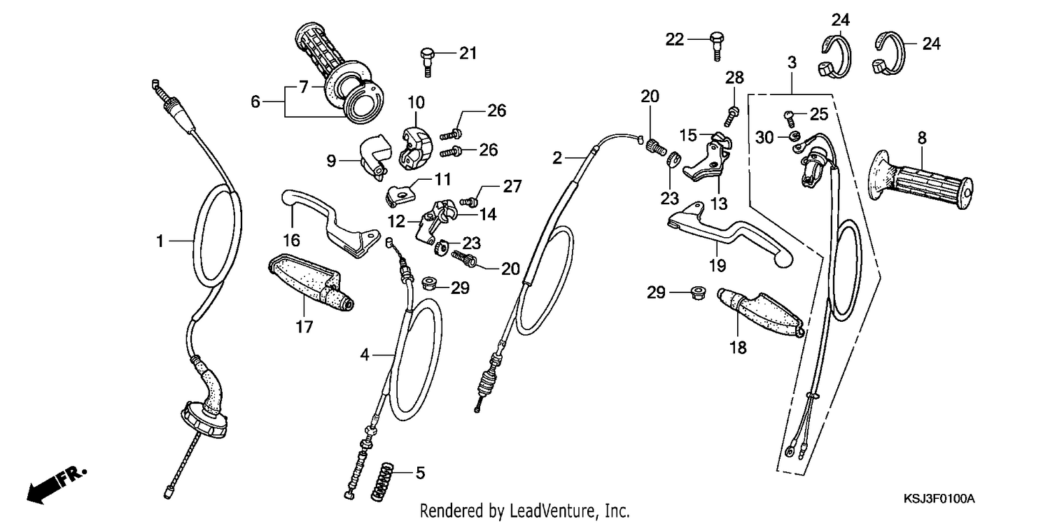HANDLE LEVER/CABLE