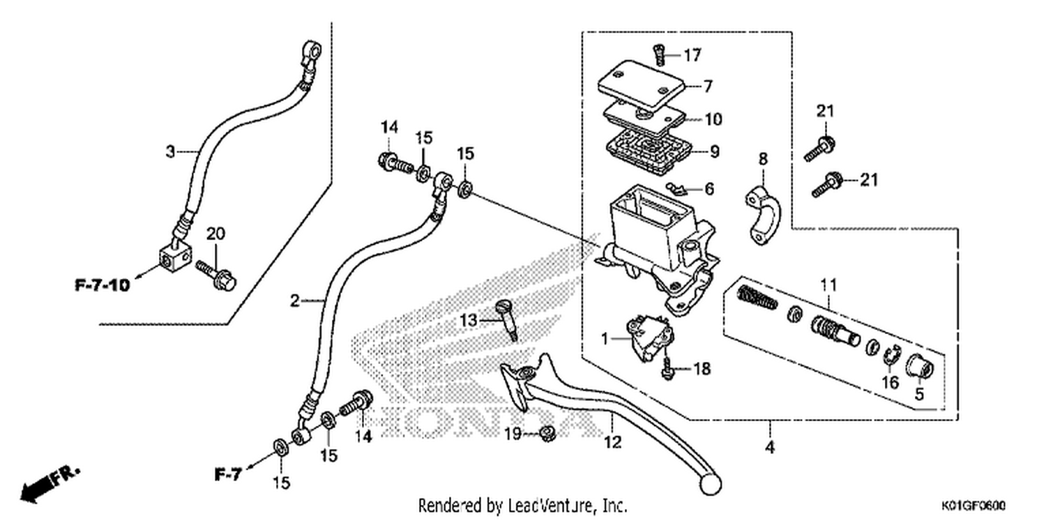  REAR BRAKE MASTER CYLINDER