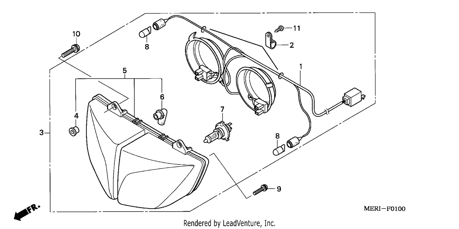 HEADLIGHT (CBF600S/SA)