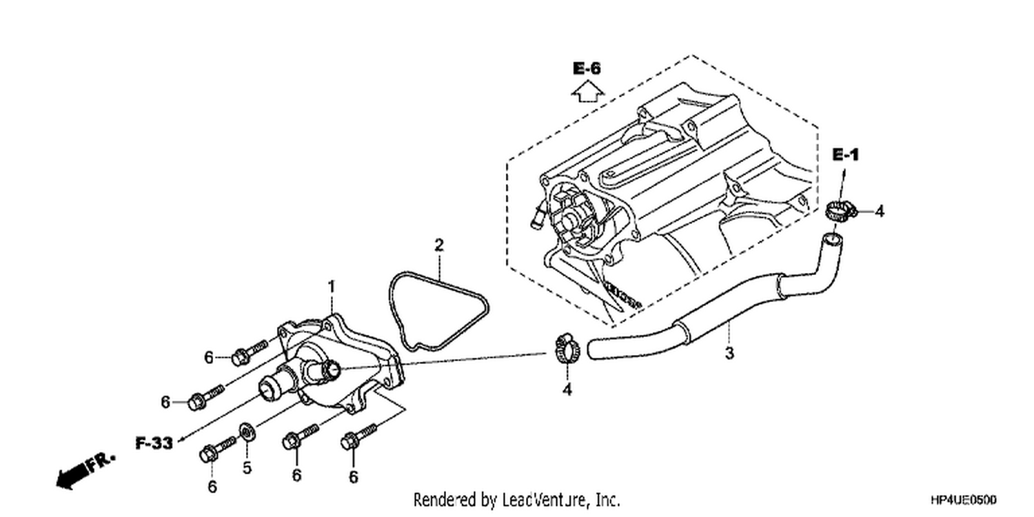  1 REAR BRAKE MASTER CYLINDER (NC750SA/SD)