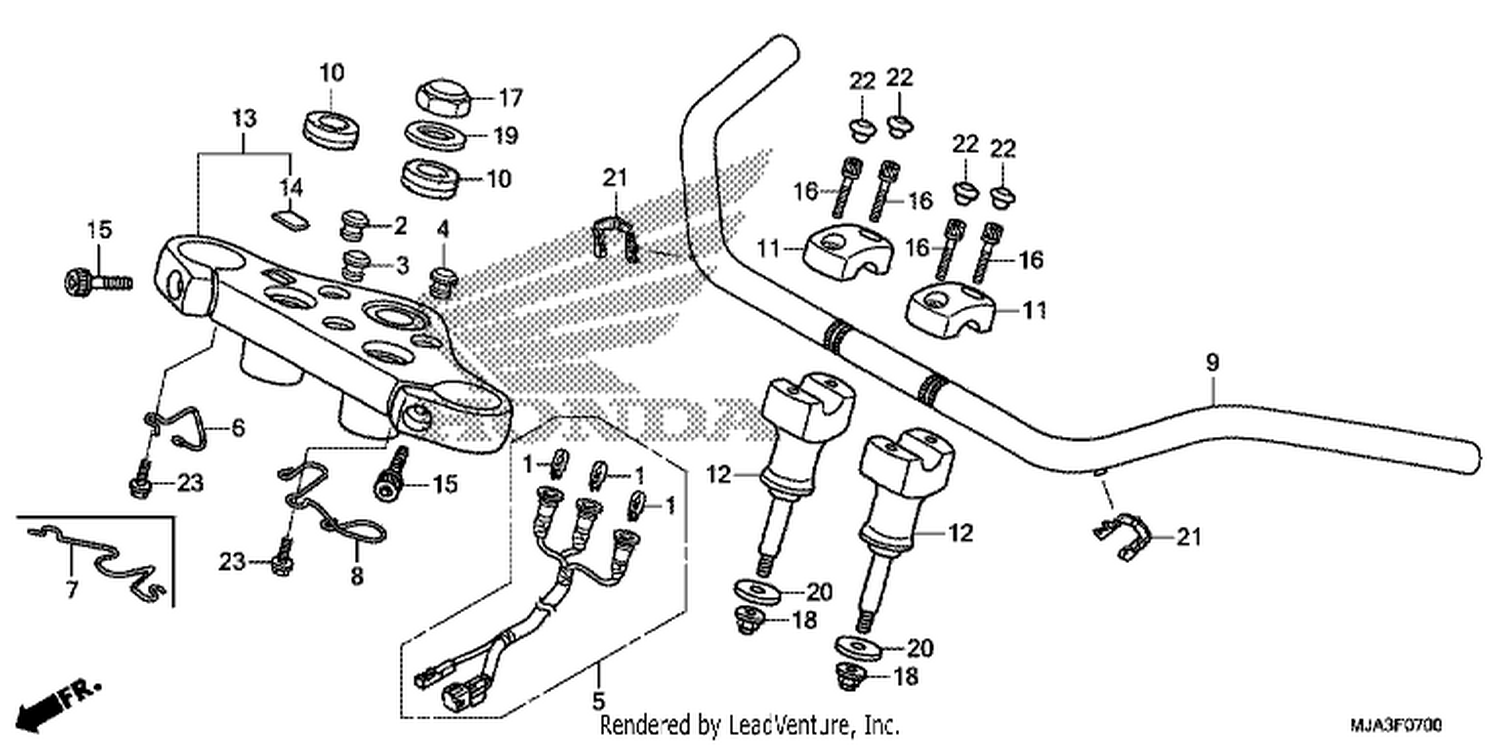  HANDLE PIPE (VT750C/CA/CS)