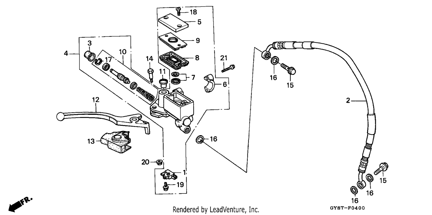 FR. BRAKE MASTER CYLINDER