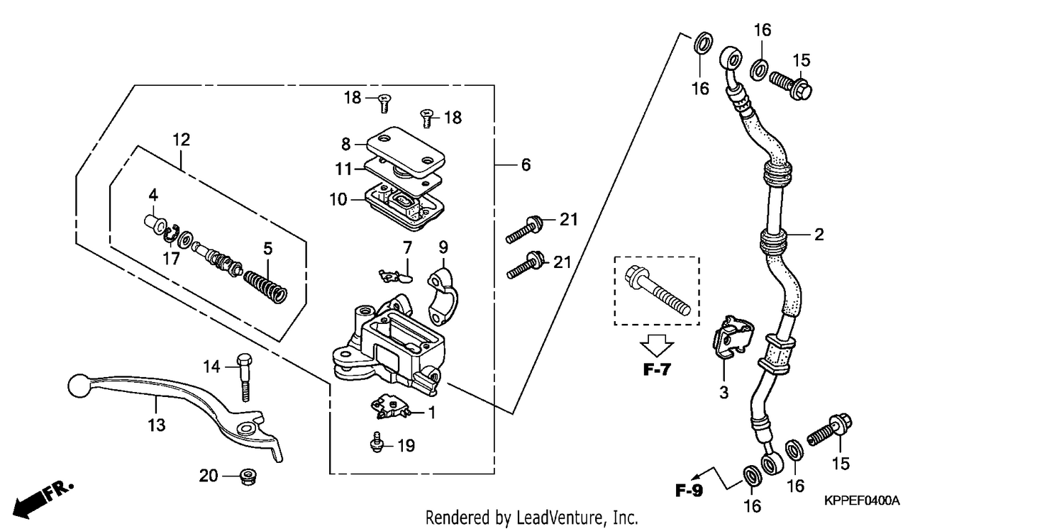 FR. BRAKE MASTER CYLINDER