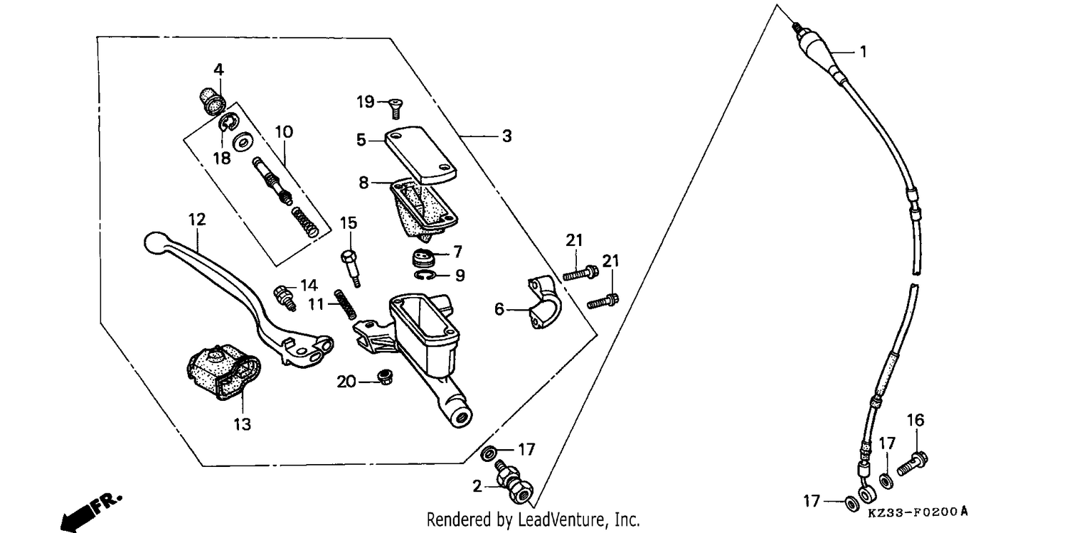 FR. BRAKE MASTER CYLINDER