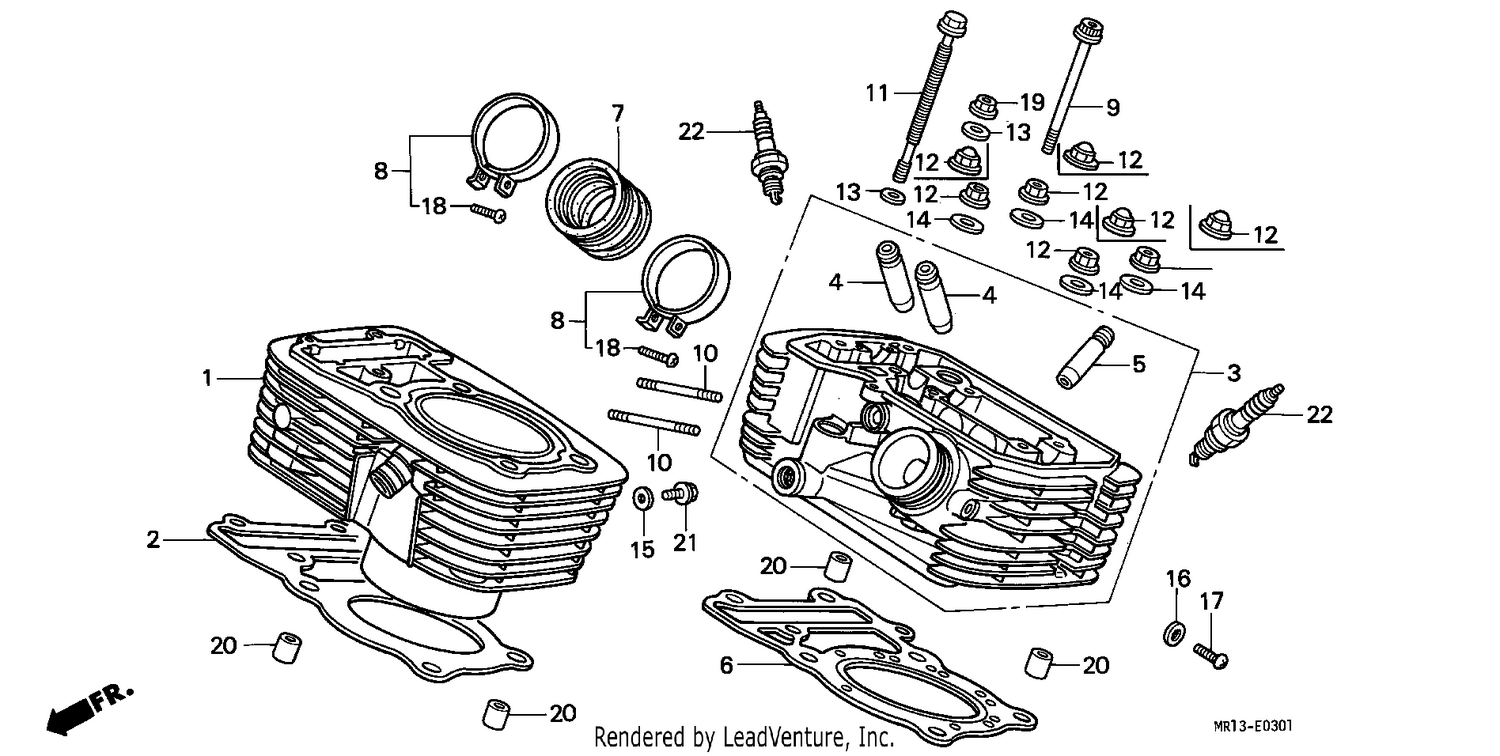 CYLINDER/CYLINDER HEAD (REAR)