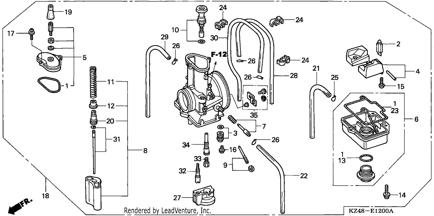 CARBURETOR (CR125R2,3)