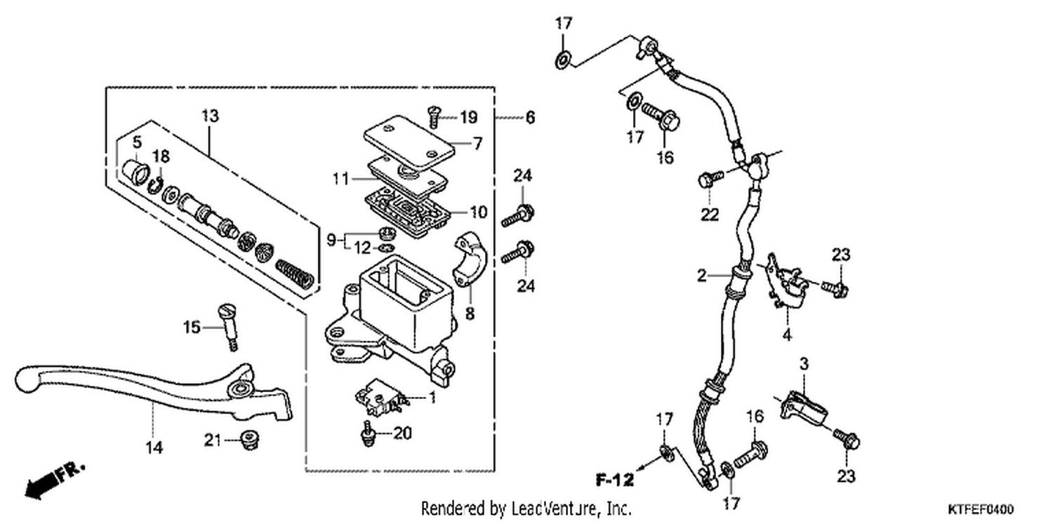  FR. BRAKE MASTER CYLINDER