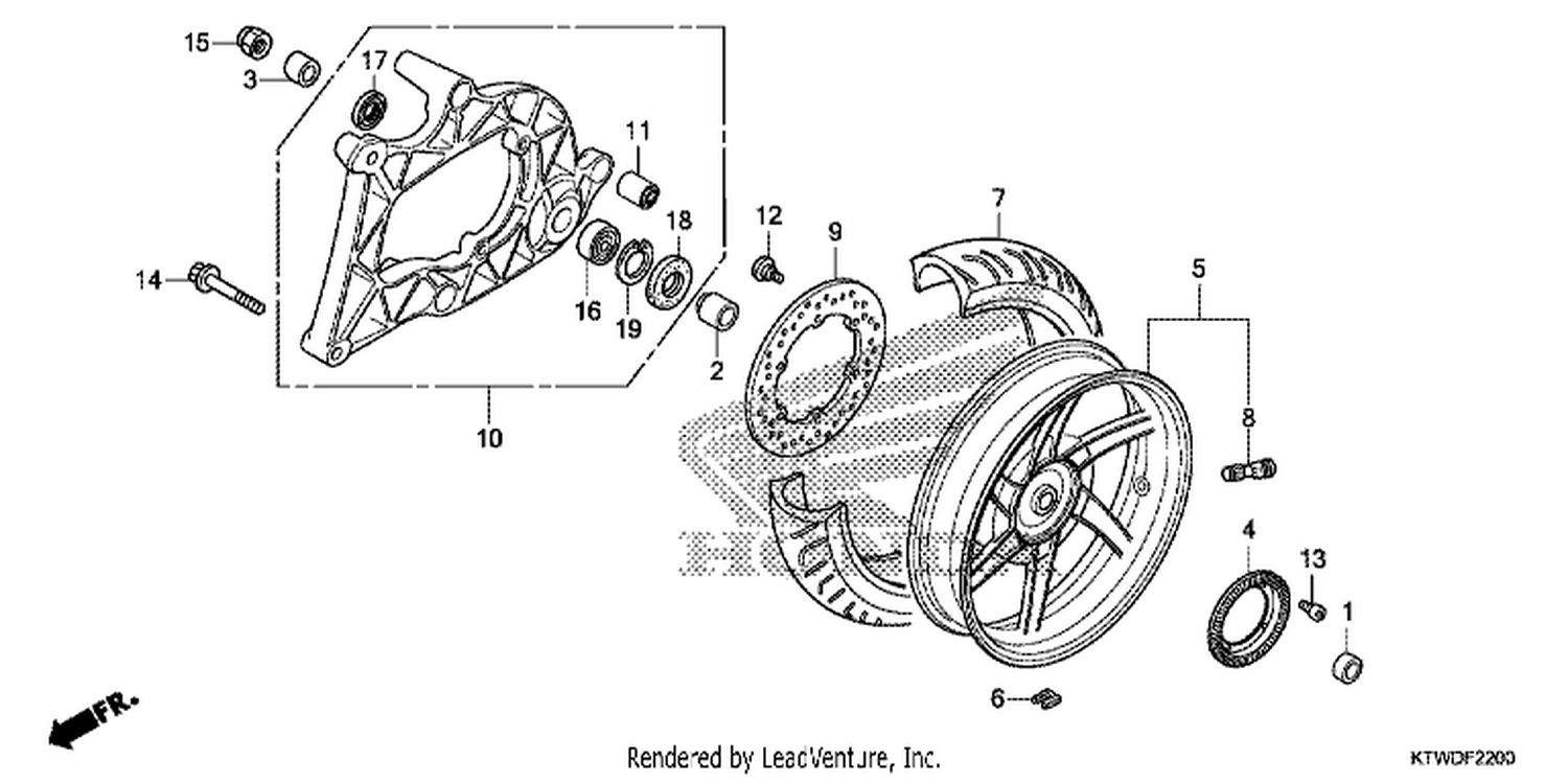  REAR WHEEL/SWINGARM