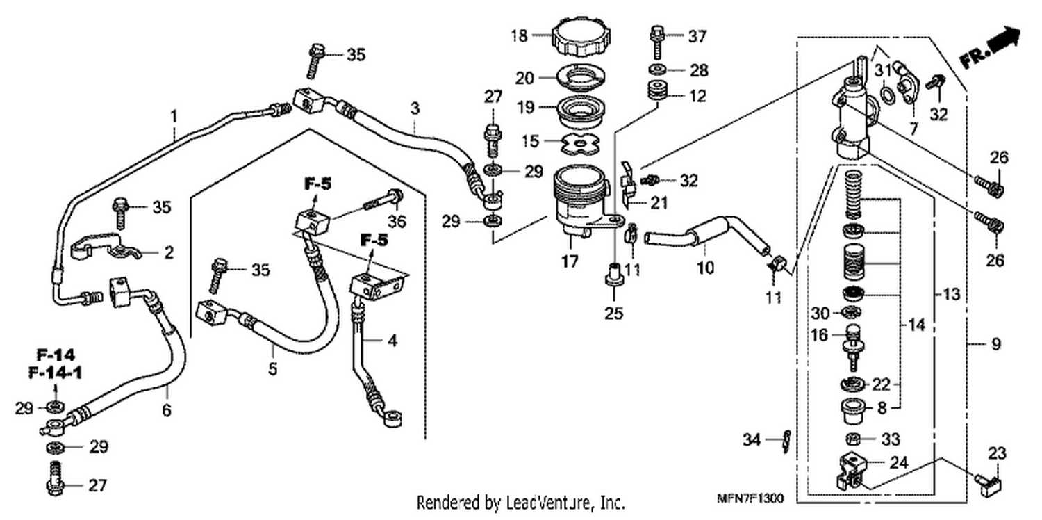  REAR BRAKE MASTERCYLI NDER