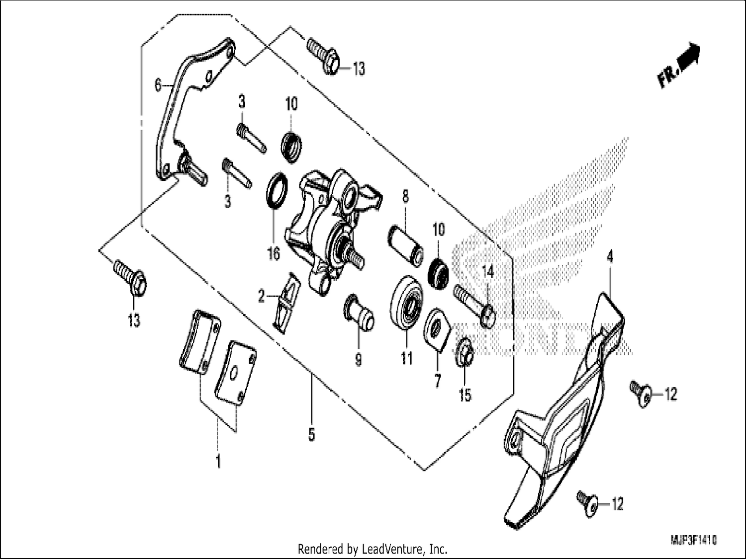  10 PARKING BRAKE CALIPER