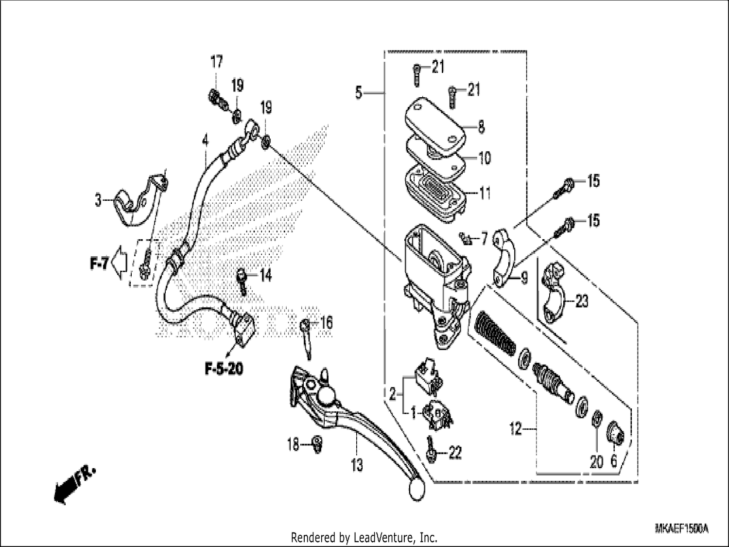  REAR BRAKE MASTER CYLINDER