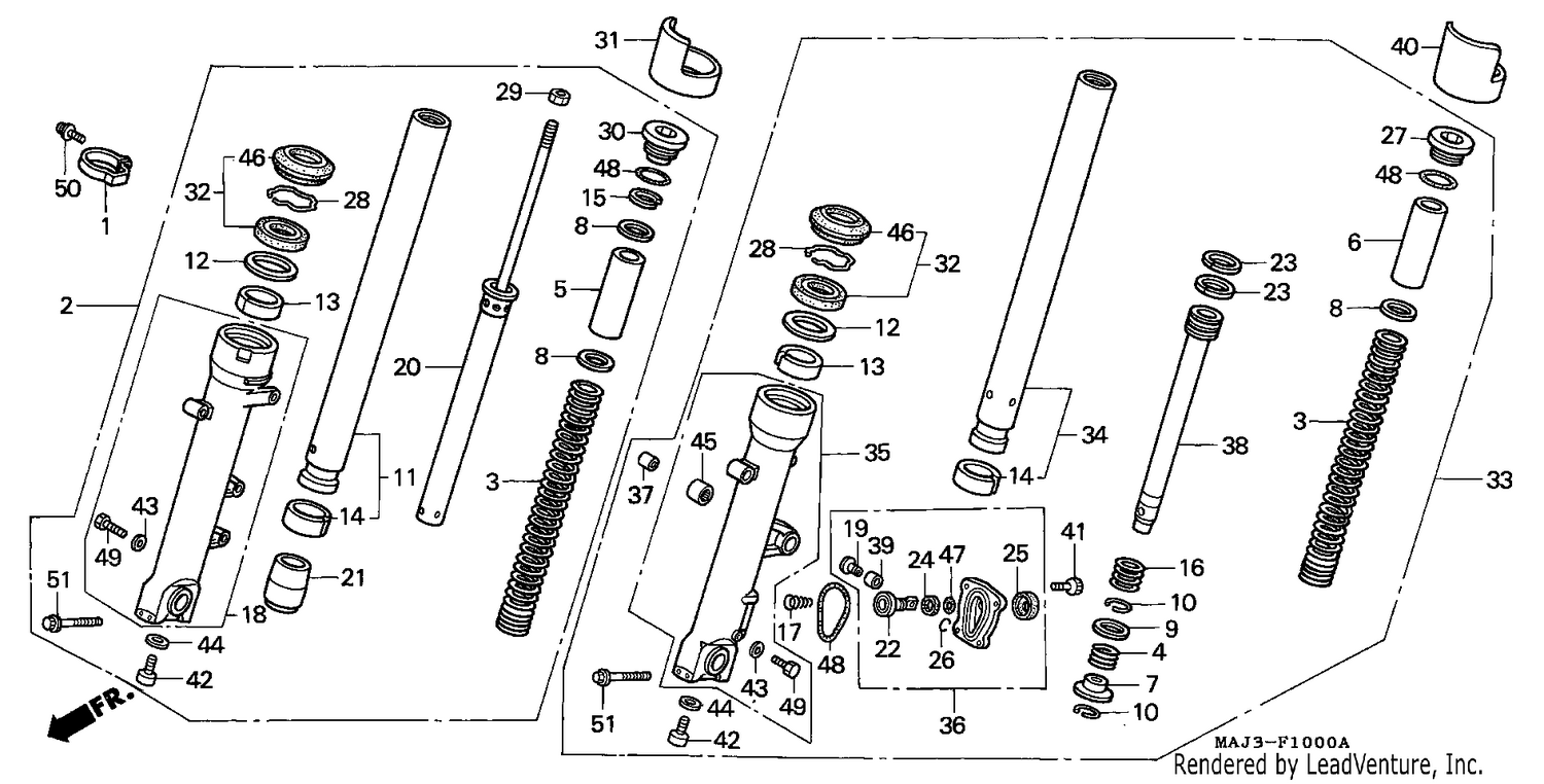 FRONT FORK (ST1100/ST1100AS)