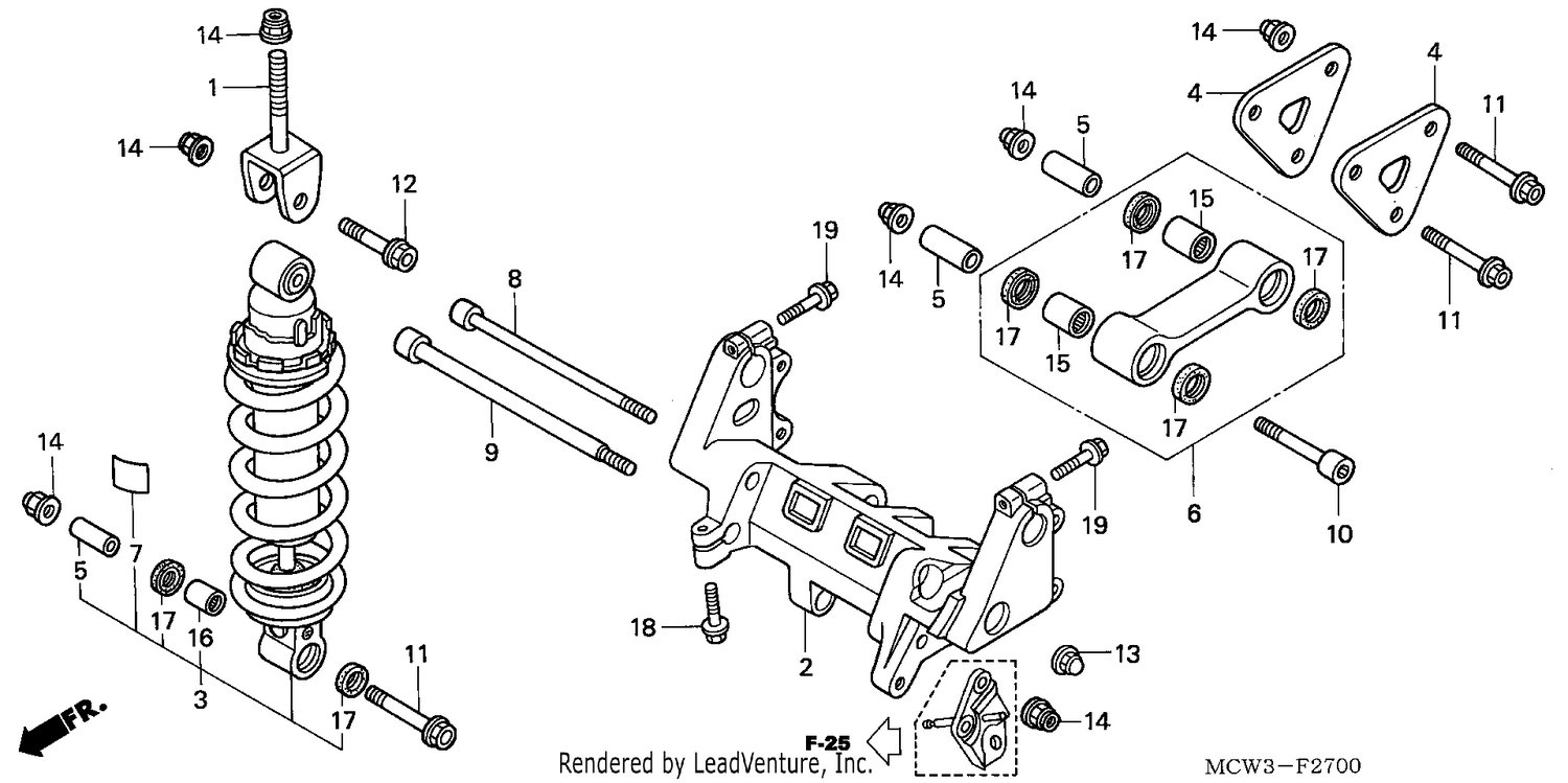 REAR CUSHION (VFR800)