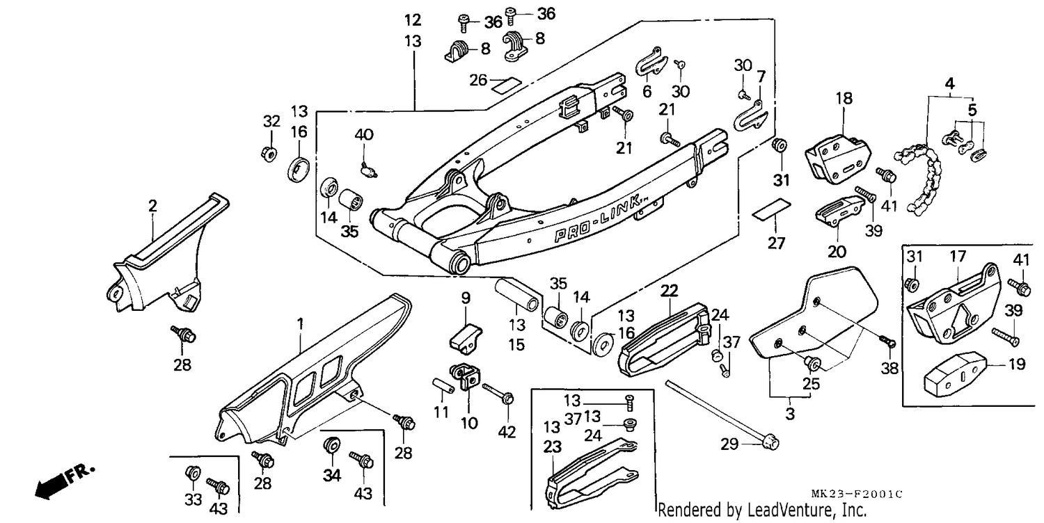 REAR FORK/CHAIN CASE